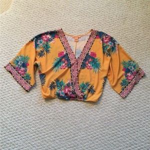 Summer floral print top